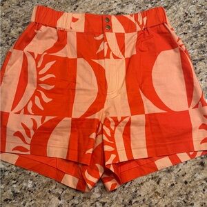 CROSBY by Mollie Burch High Waist Orange Shorts